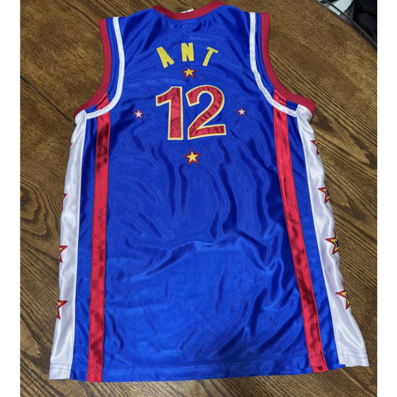 HARLEM GLOBETROTTERS ANT # 12 JERSEY BASKETBALL BLUE SIZE MEDIUM - Picture 5 of 7